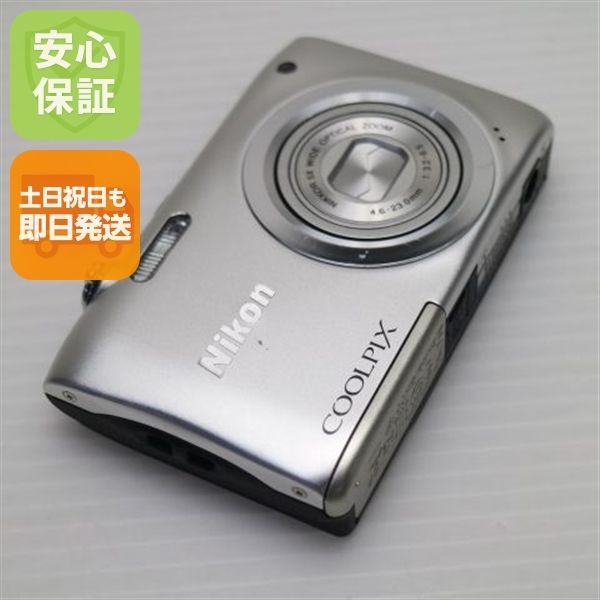 超美品 COOLPIX A100 シルバー 即日発送 コンデジ Nikon 本体 土日祝発送OK 06000