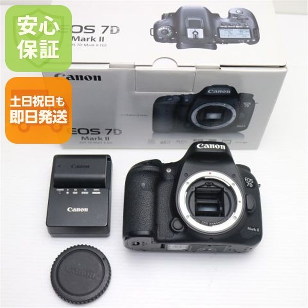 美品 EOS 7D Mark II ブラック 即日発送 一眼レフ Canon 本体 土日祝発送OK 06000