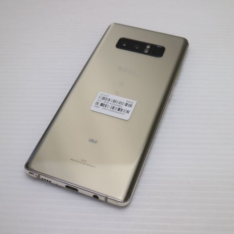 新品同様 SCV37 Galaxy Note8 ゴールド スマホ 即日発送 スマホ 白ロム