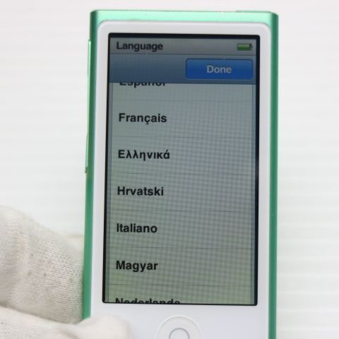 超美品 iPod nano 第7世代 16GB グリーン 即日発送 MD478J/A MD478J/A