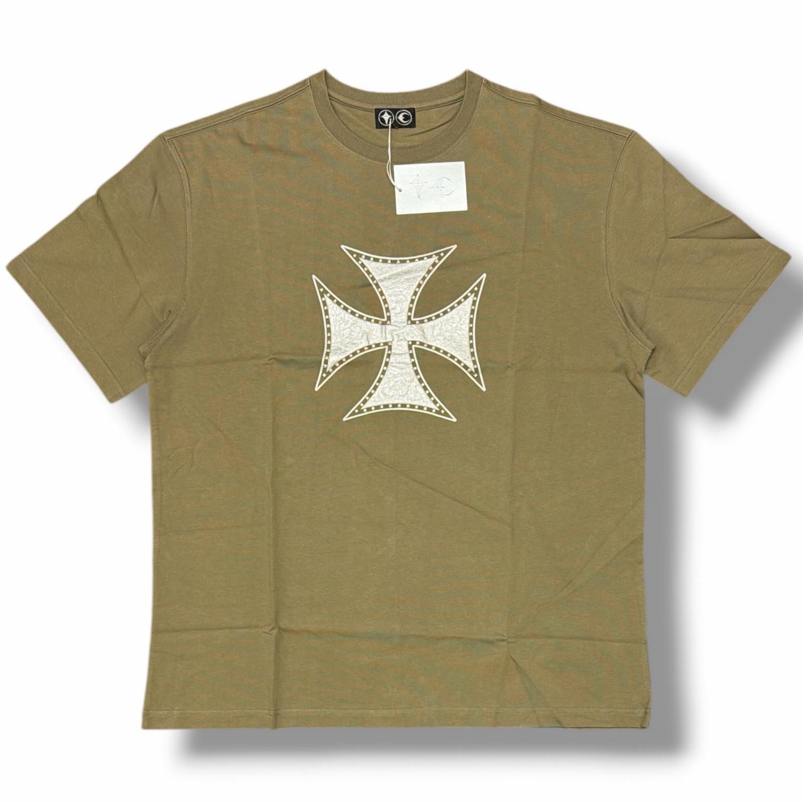 未使用 THUG CLUB Chopper Icon T-Shirt チョッパーアイコンTシャツ 半袖カットソー サグクラブ TC25TS0402 カーキ 2 （11684M）