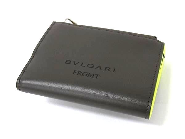 ■新品■未使用■ BVLGARI ブルガリ セルペンティ フォーエバー FRAGMENT 藤原ヒロシ コラボ レザー 三つ折り 財布 グレー系 HA0039 □新品□未使用□ BVLGARI ブルガリ セルペンティ フォーエバー