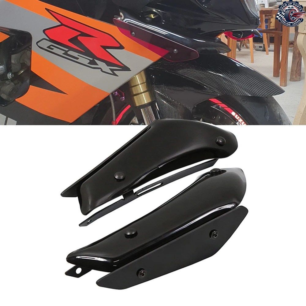 GSXR600 GSXR750 オートバイ フェアリング パーツ エアロダイナミック ウィング キット 固定式ウィングレット フェアリング ウィング