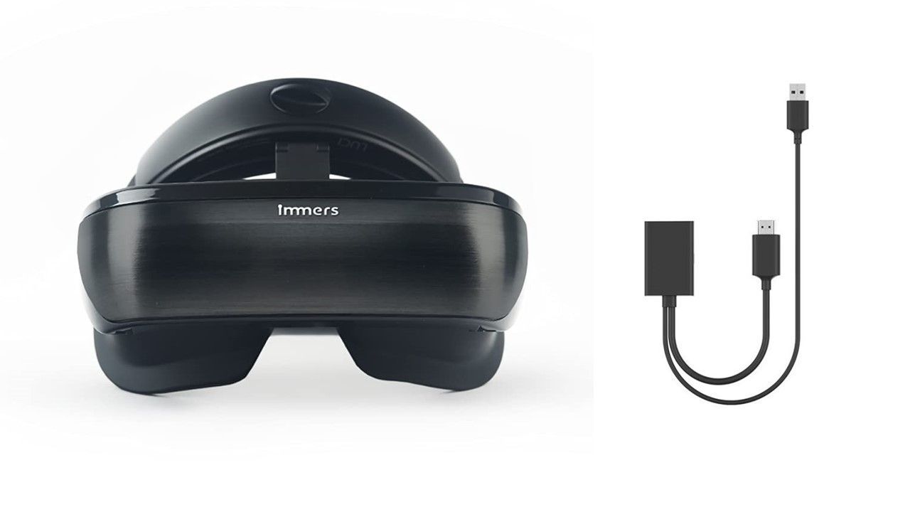 【新品】LUCI immers lite ルーシーイマース VRゴーグル DPケーブル付　映画観賞用　完全未使用