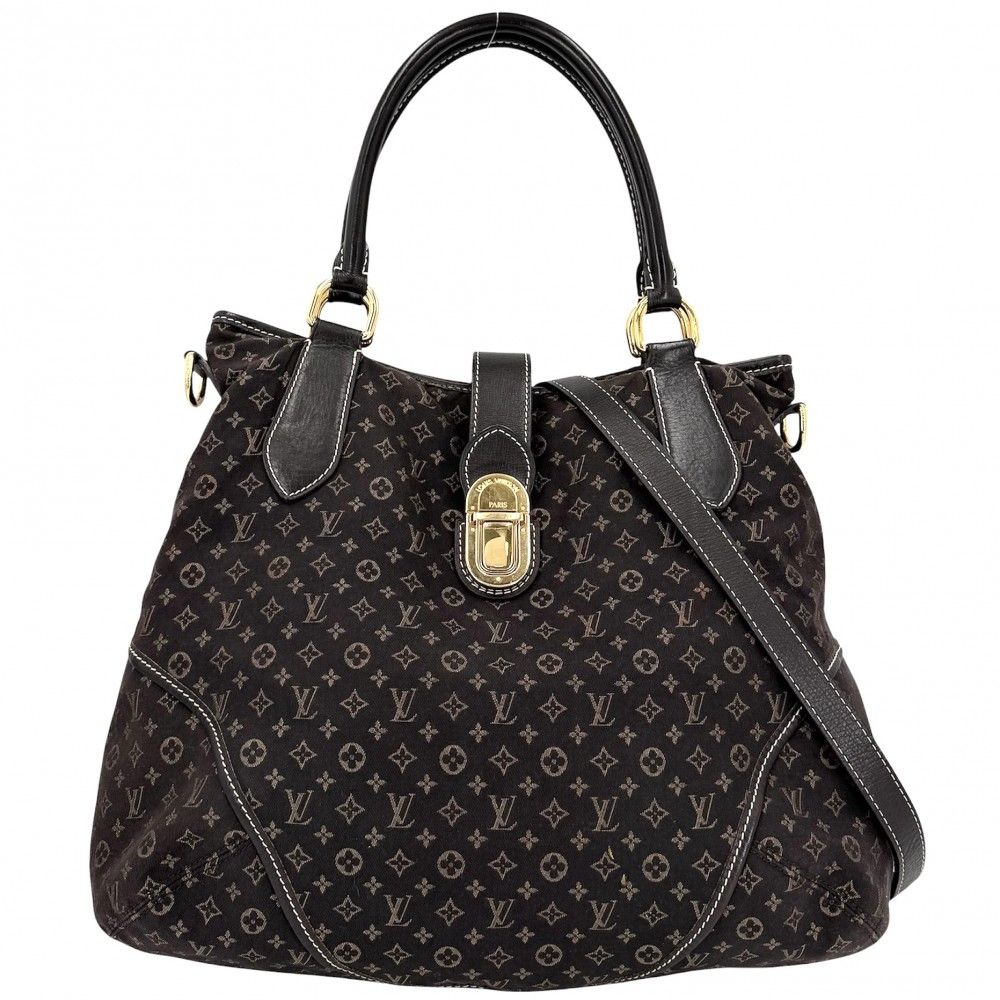 ルイヴィトン 2WAY レディース エレジー トートバッグ ショルダーバッグ 肩掛け 斜め掛け ハンドバッグ ブラウン LOUIS VUITTON M56696 モノグラムイディール フザン ゴールド金具【中古品】