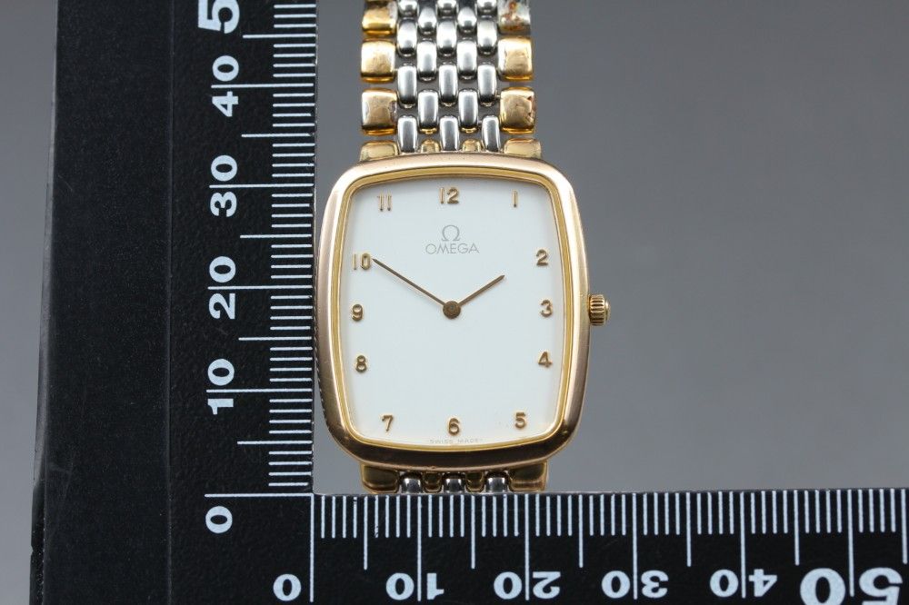 稼働品】OMEGA デ・ヴィル 395.0876 Cal.1378 ホワイト スクエア