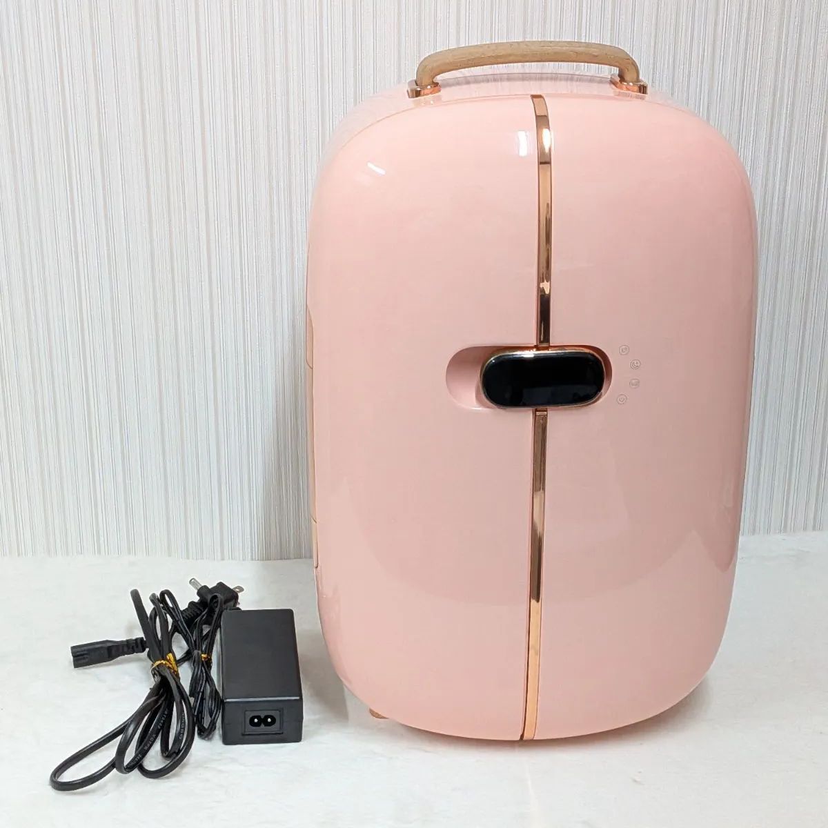 動作確認済み コスメ専用 ミニ冷蔵庫 Cosmecooler002 PINKTOP コスメクーラー 13L 両開き 観音開き 温度設定 0ピンク 化粧品 美品