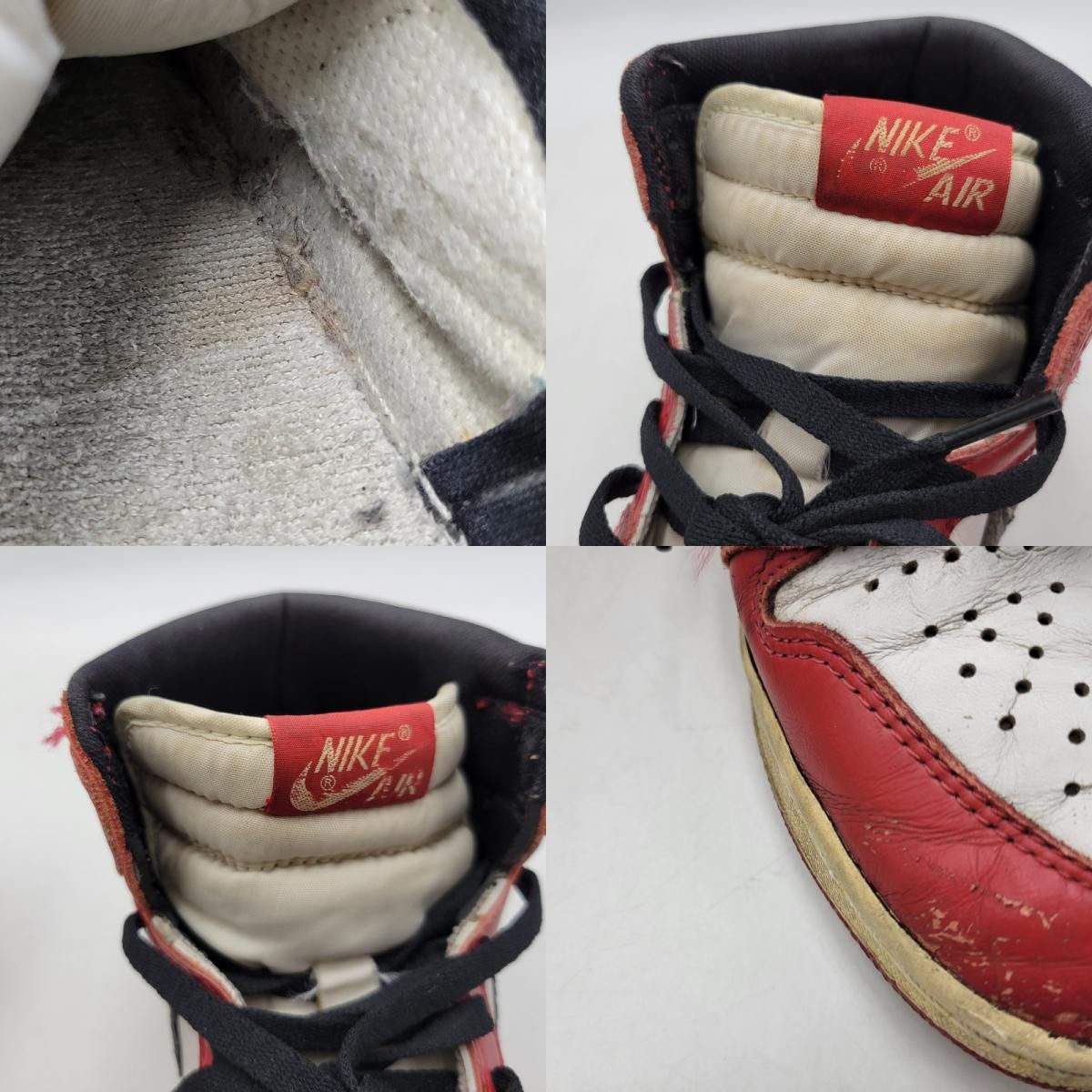 現状渡し品】 NIKE ナイキ 130207 101 観賞用 AIR JORDAN 1 RETRO HIGH
