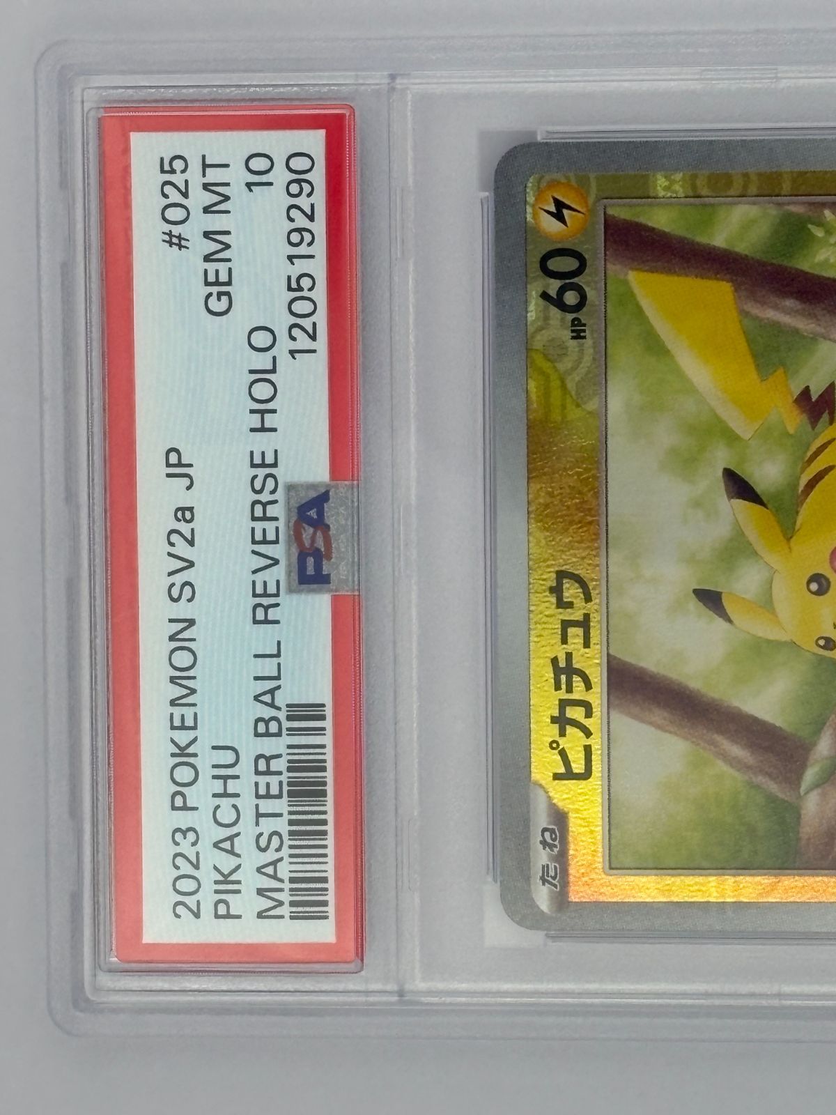 PSA10】ピカチュウ マスターボールミラー SV2a 025/165 ポケモンカード