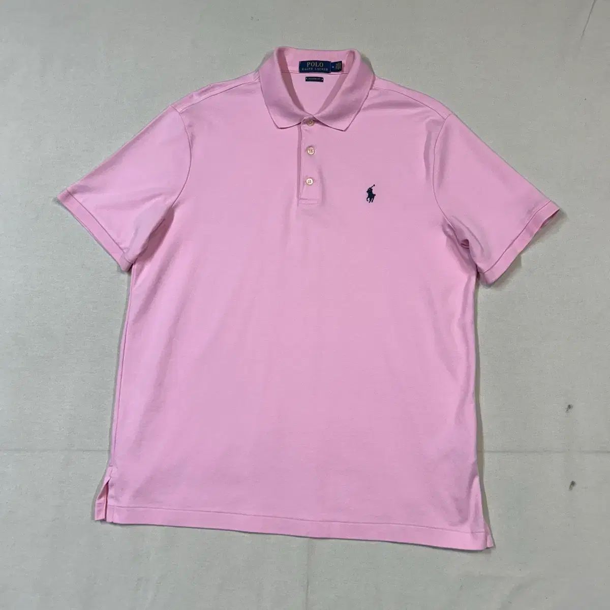 M) ポロ ラルフローレン クラシックフィット ソフト コットン 半袖 カラーTシャツ