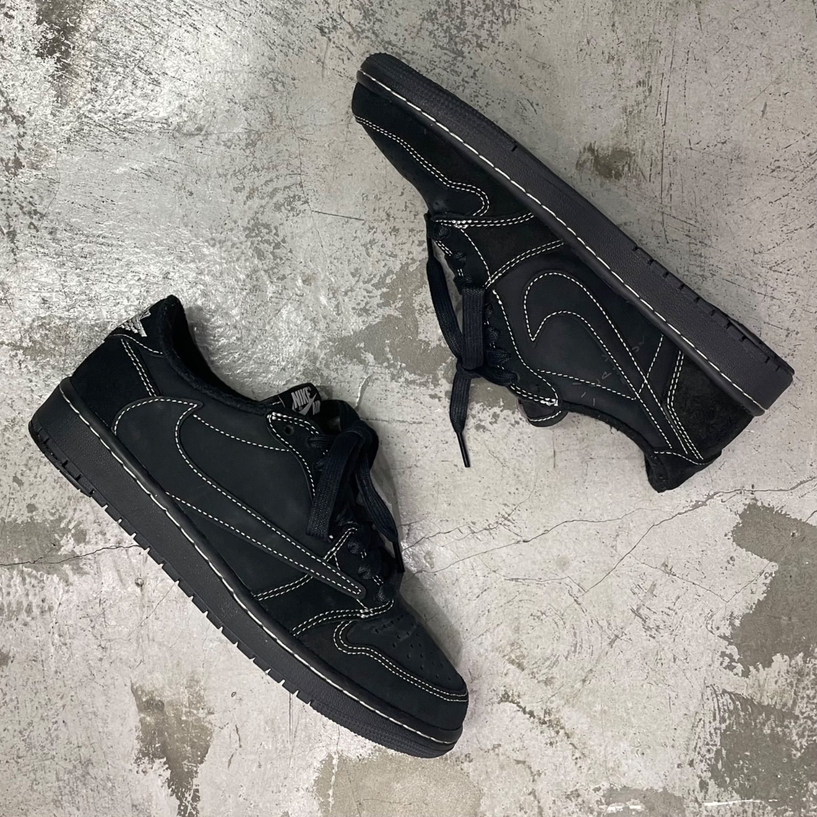 NIKE × TRAVIS SCOTT Air Jordan 1 Low OG SP Black Phantom ブラック