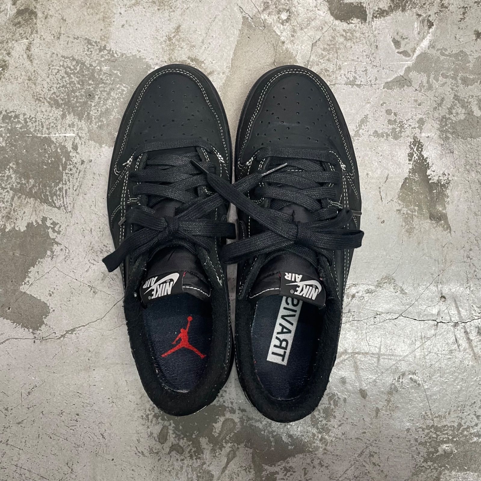 NIKE × TRAVIS SCOTT Air Jordan 1 Low OG SP Black Phantom ブラック 