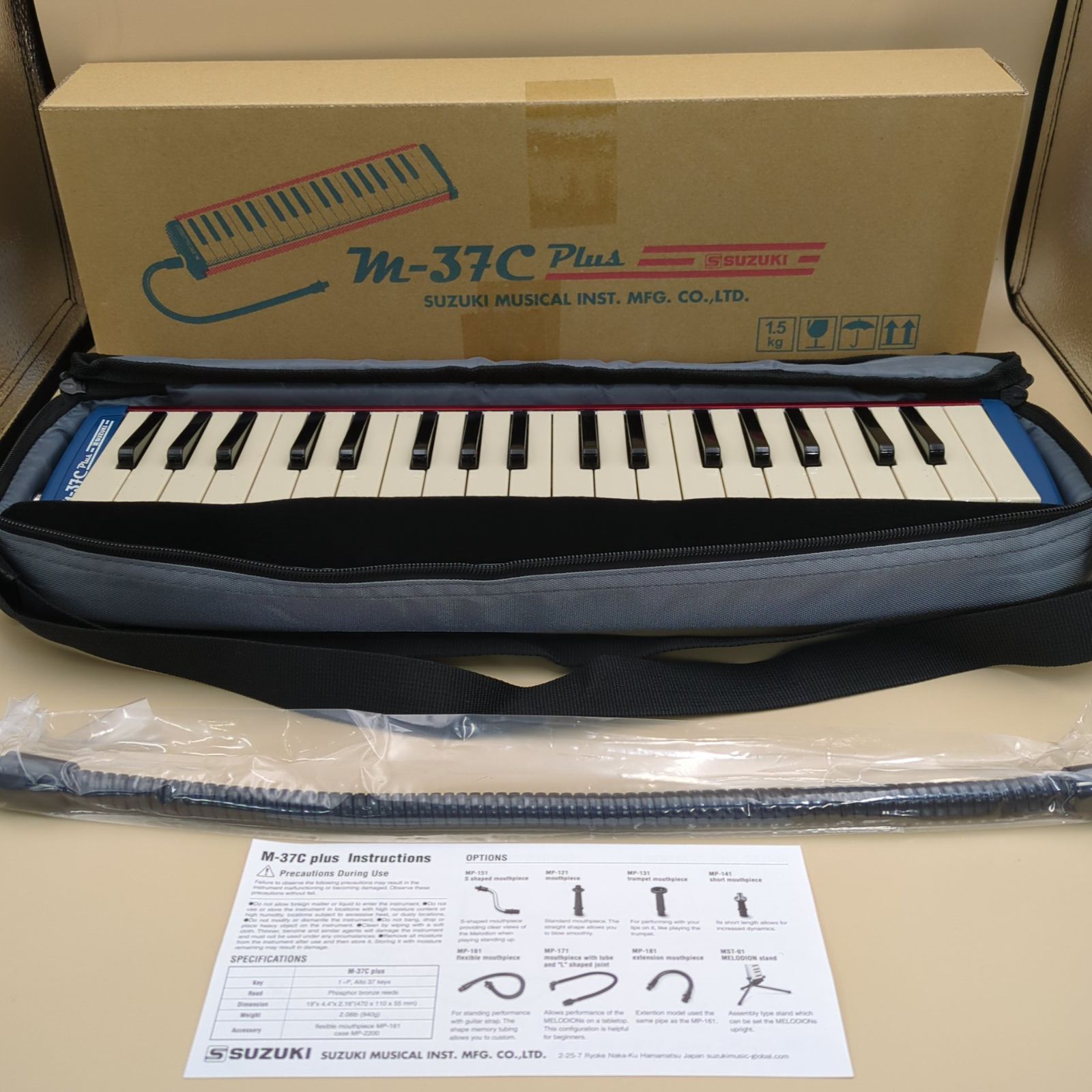 【D43275】未使用 SUZUKI M-37C plus メロディオン 37鍵