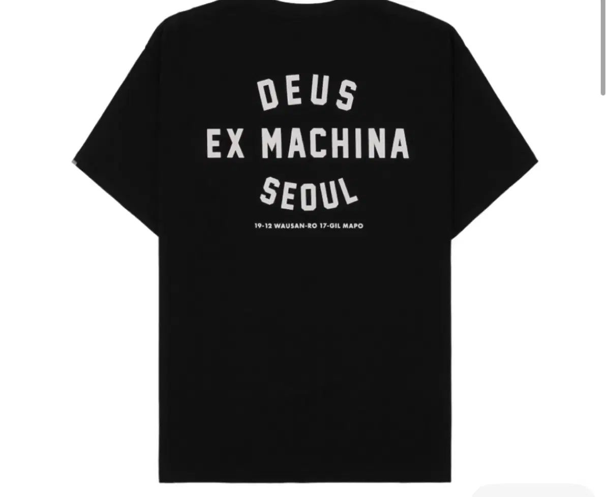 DEUS EX MACHINA ソウル カレッジ Tシャツ ブラック