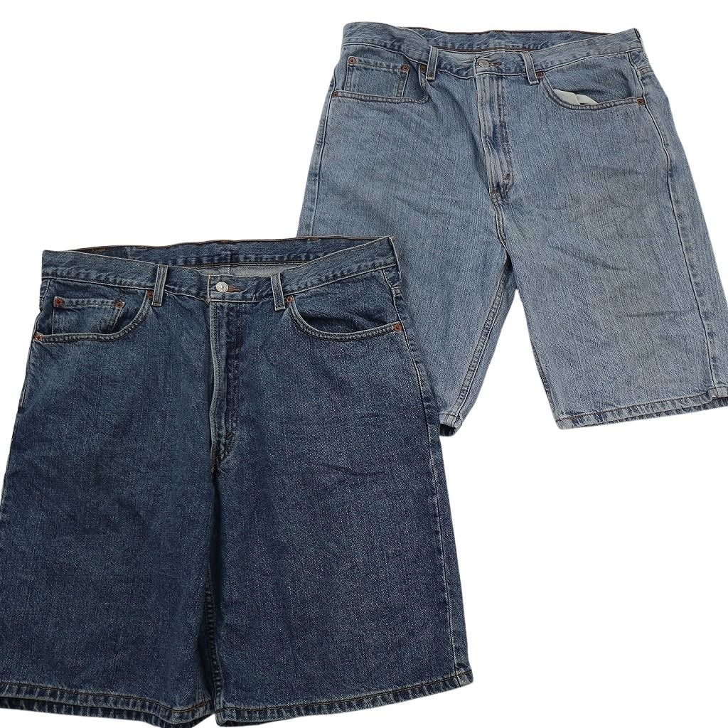 古着卸 まとめ売り リーバイス デニム ショートパンツ 8枚セット ( メンズ 38/36 ) 505 550 501 ブラック ヒゲ 中古 古着 NE9151 古着卸 まとめ売り リーバイス デニム ショートパンツ 8枚セット ( メンズ 38/36 ) 505 550 501 ブラック ヒゲ 中古 古着 NE9151