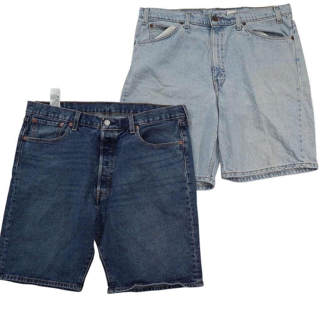 古着卸 まとめ売り リーバイス デニム ショートパンツ 8枚セット ( メンズ 38/36 ) 505 550 501 ブラック ヒゲ 中古 古着 NE9151 古着卸 まとめ売り リーバイス デニム ショートパンツ 8枚セット ( メンズ 38/36 ) 505 550 501 ブラック ヒゲ 中古 古着 NE9151