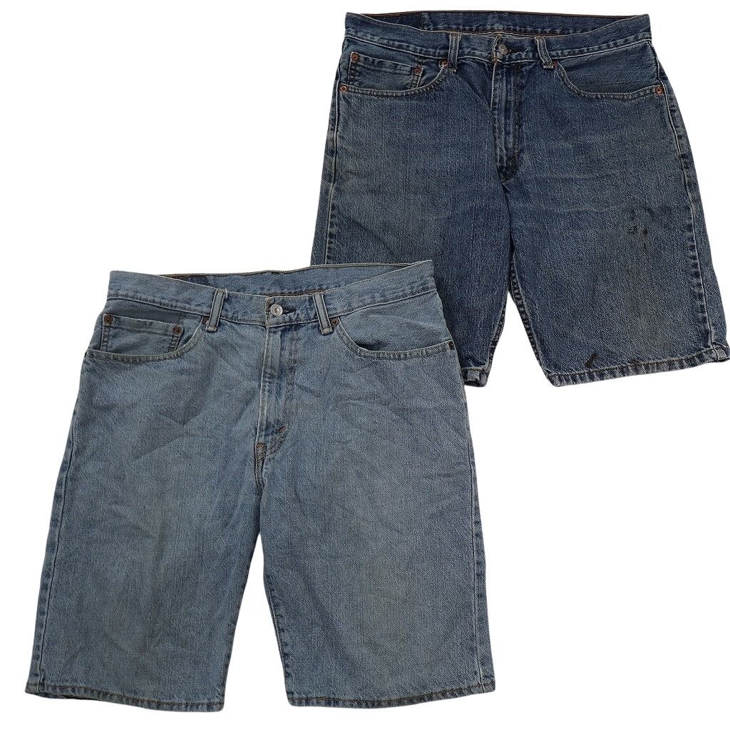 古着卸 リーバイス デニム ショートパンツ 8枚セット ( メンズ 34/33/32 ) 541 525 505 550 ブラック インディゴブルー 中古 古着 NE9154 古着卸 リーバイス デニム ショートパンツ 8枚セット ( メンズ 34/33/32 ) 541 525 505 550 ブラック インディゴブルー 中古 古着 NE9154