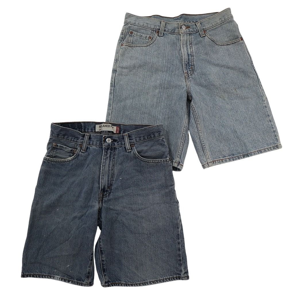 古着卸 まとめ売り リーバイス デニム ショートパンツ 6枚セット ( メンズ 31/30 ) 550 505 501 ブラック ボタンフライ 中古 古着 NE9155 古着卸 まとめ売り リーバイス デニム ショートパンツ 6枚セット ( メンズ 31/30 ) 550 505 501 ブラック ボタンフライ 中古 古着 NE9155