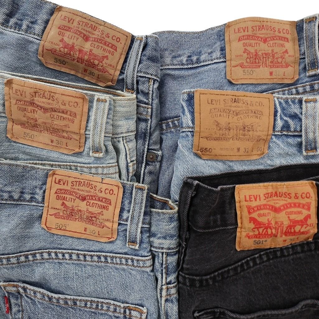 古着卸 まとめ売り リーバイス デニム ショートパンツ 6枚セット ( メンズ 31/30 ) 550 505 501 ブラック ボタンフライ 中古 古着 NE9155 古着卸 まとめ売り リーバイス デニム ショートパンツ 6枚セット ( メンズ 31/30 ) 550 505 501 ブラック ボタンフライ 中古 古着 NE9155