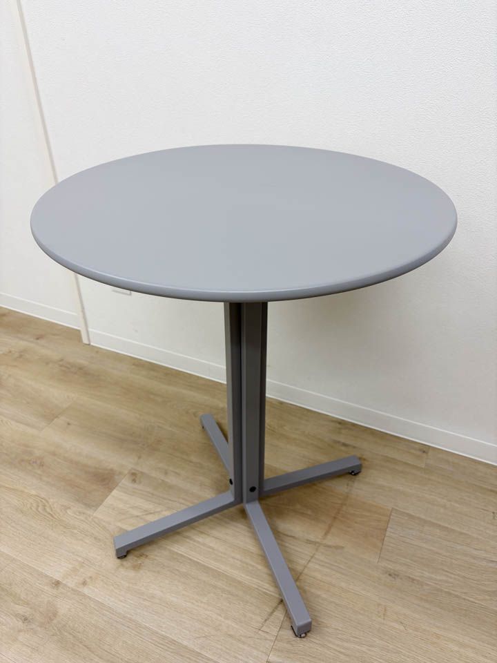 【展示品】定価22,000円 東谷 テーブル 幅60cm 丸型 アジャスター付 スタイリッシュ 個人未使用【送料無料】