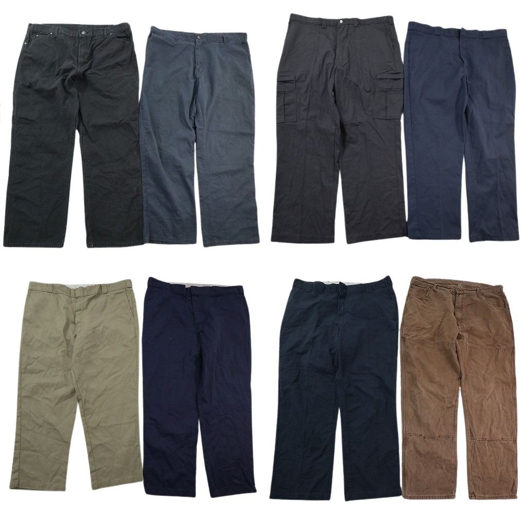 古着卸 まとめ売り ディッキーズ パンツ MIX 8枚セット ( メンズ 42 ) ペインター ワーク ダブルニー ダック地 カーゴ チノ 中古 NE9162
