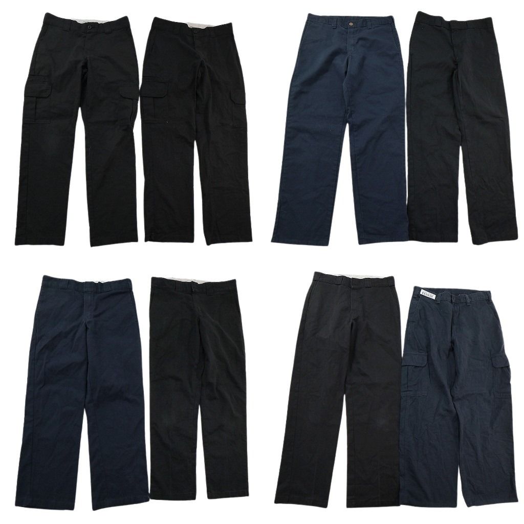 古着卸 まとめ売り ディッキーズ パンツ 8枚セット ( メンズ 32 ) カーゴ ブラック ネイビー ワーク 中古 古着 NE9173