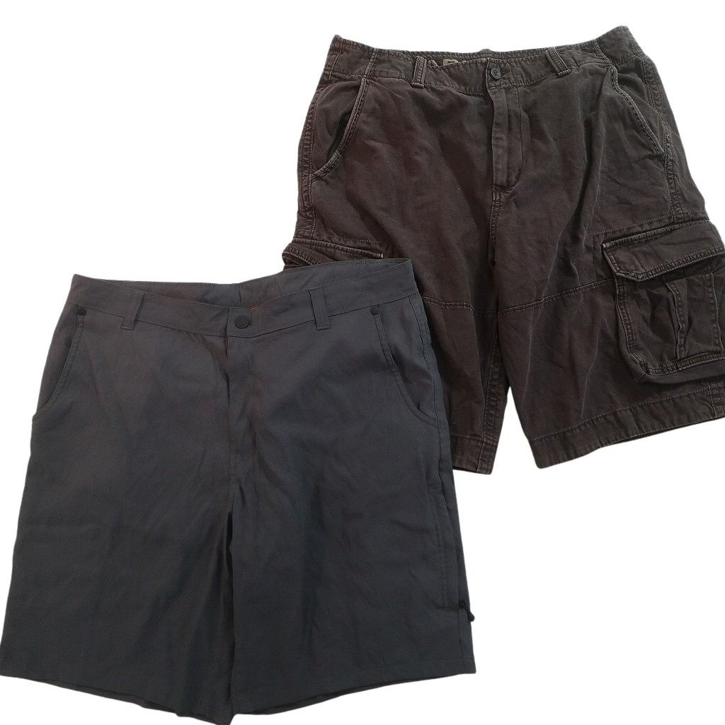 古着卸 まとめ売り ショートパンツ MIX 8枚セット ( メンズ 36 ) カーゴ ドッカーズ タック チェック 中古 古着 NE9192
