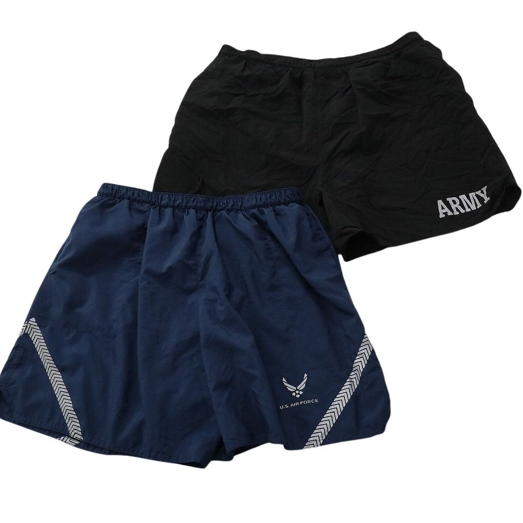古着卸 まとめ売り ミリタリー ショートパンツ 8枚セット ( メンズ L/XL ) ARMY AIRFORCE トレーニングパンツ ブラック 中古 古着 NE9209 古着卸 まとめ売り ミリタリー ショートパンツ 8枚セット ( メンズ L/XL ) ARMY AIRFORCE トレーニングパンツ ブラック 中古 古着 NE9209