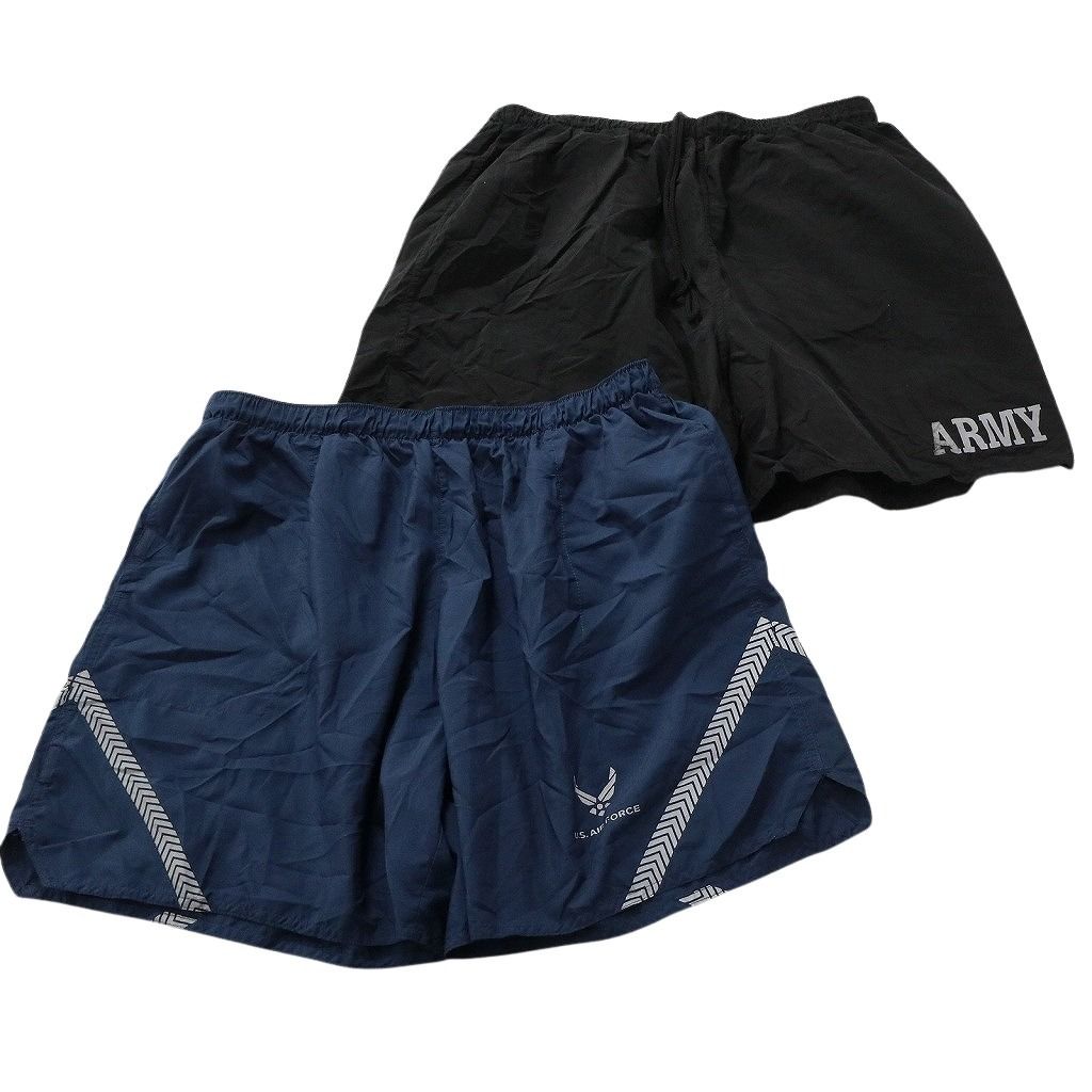 古着卸 まとめ売り ミリタリー ショートパンツ 8枚セット ( メンズ L/XL ) ARMY AIRFORCE トレーニングパンツ ブラック 中古 古着 NE9209 古着卸 まとめ売り ミリタリー ショートパンツ 8枚セット ( メンズ L/XL ) ARMY AIRFORCE トレーニングパンツ ブラック 中古 古着 NE9209