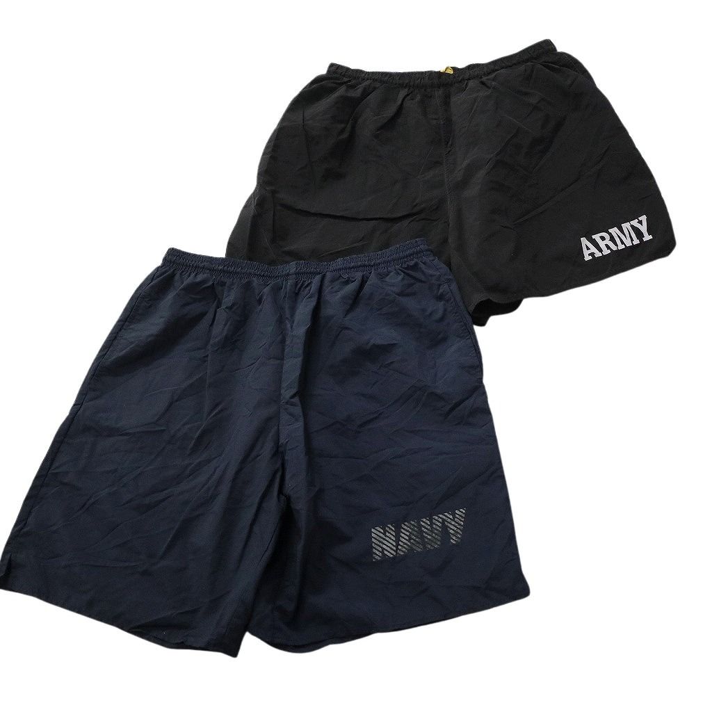 古着卸 まとめ売り ショートパンツ MIX 8枚セット ( メンズ L ) トレーニングパンツ ミリタリー カーゴ ARMY NAVY 中古 古着 NE9213