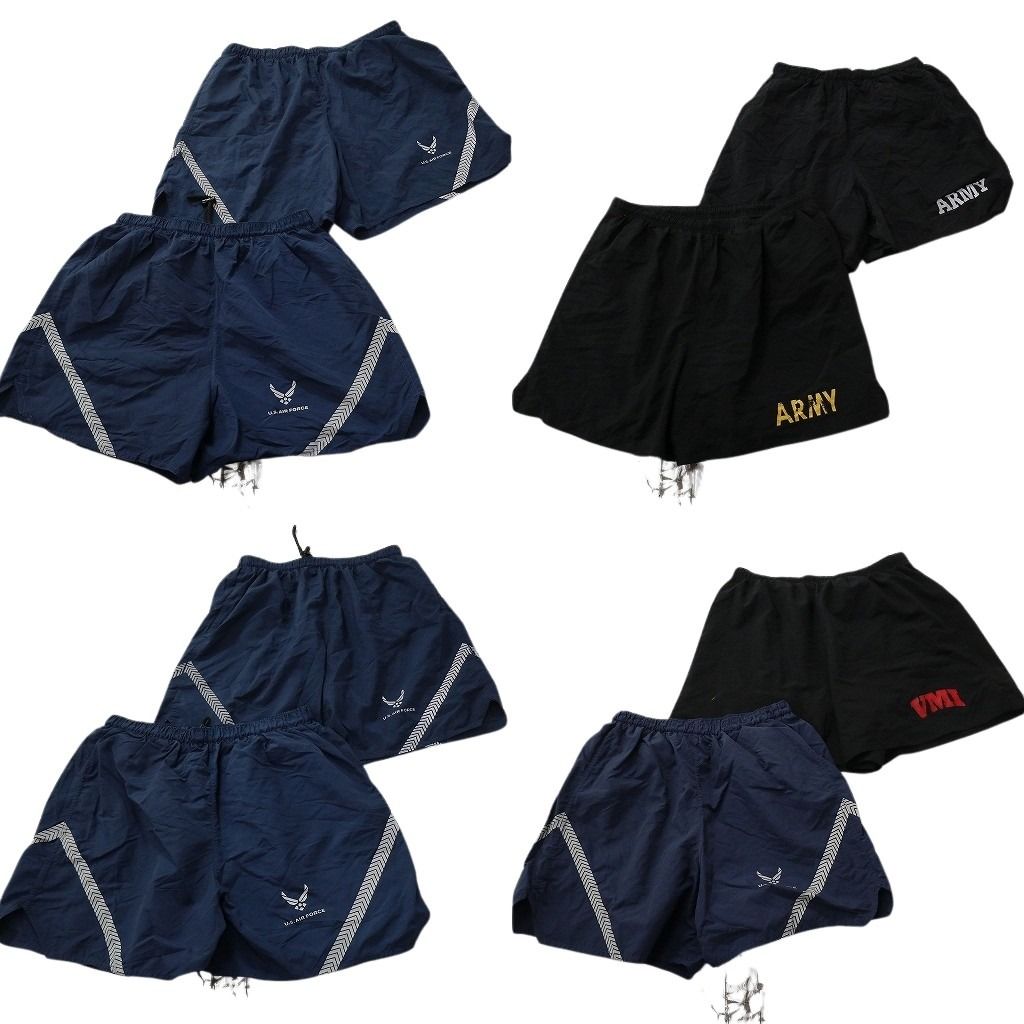 古着卸 まとめ売り ショートパンツ 8枚セット ( メンズ M/L ) AIRFORCE ミリタリー トレーニングパンツ ARMY 中古 古着 NE9214