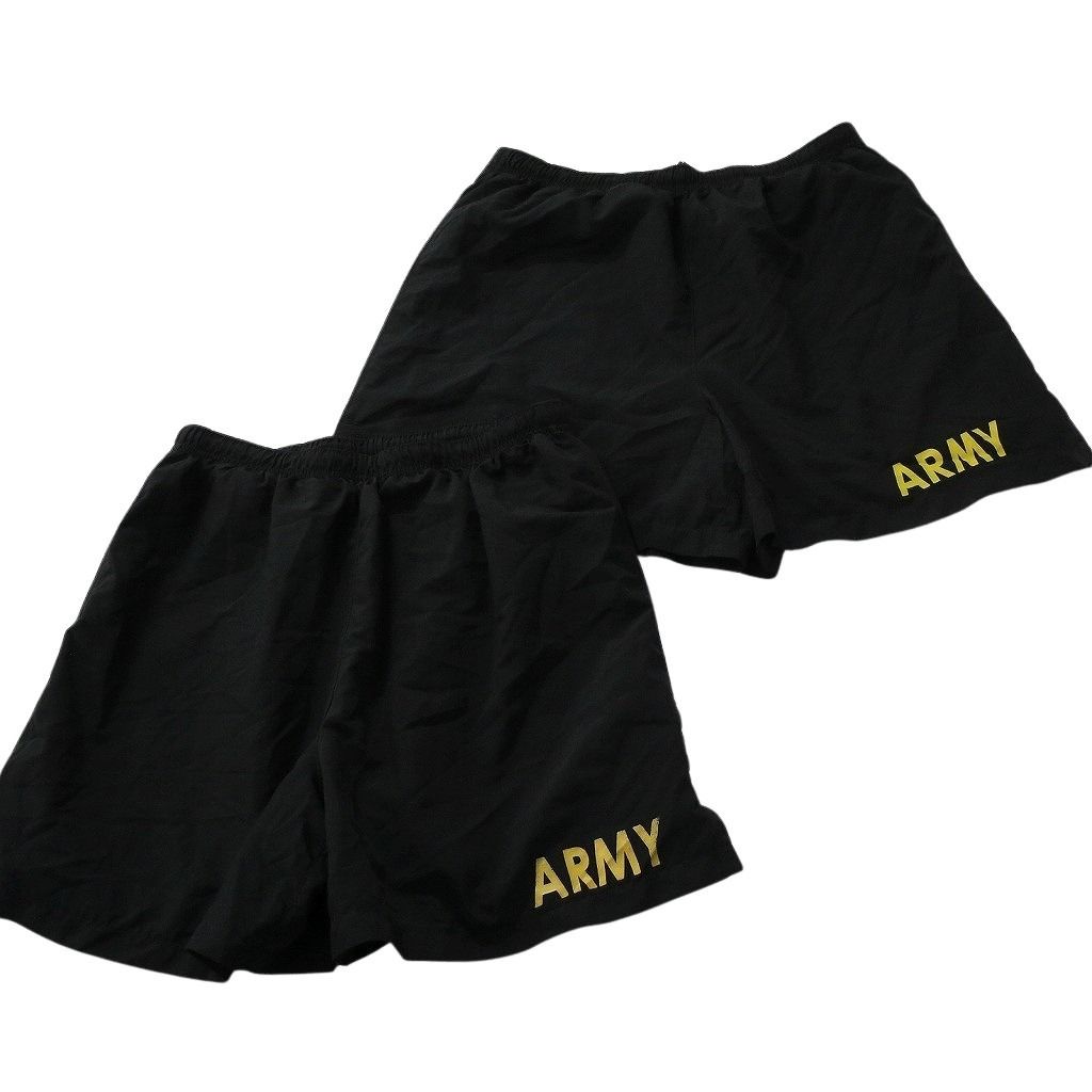 古着卸 まとめ売り ミリタリー ショートパンツ 8枚セット ( メンズ M ) ARMY AIRFORCE NAVY トレーニングパンツ ブラック 中古 古着 NE9215
