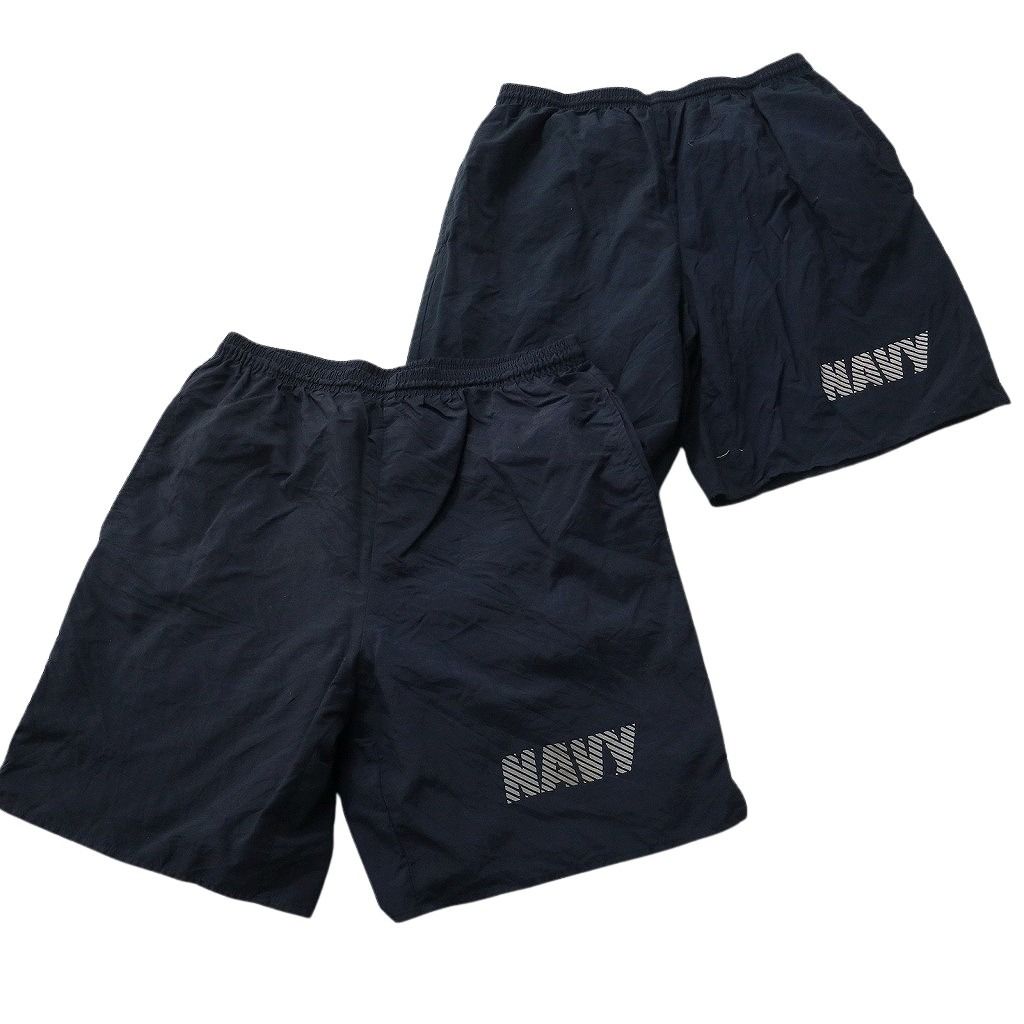 古着卸 まとめ売り ミリタリー ショートパンツ 8枚セット ( メンズ M ) ARMY AIRFORCE NAVY トレーニングパンツ ブラック 中古 古着 NE9215