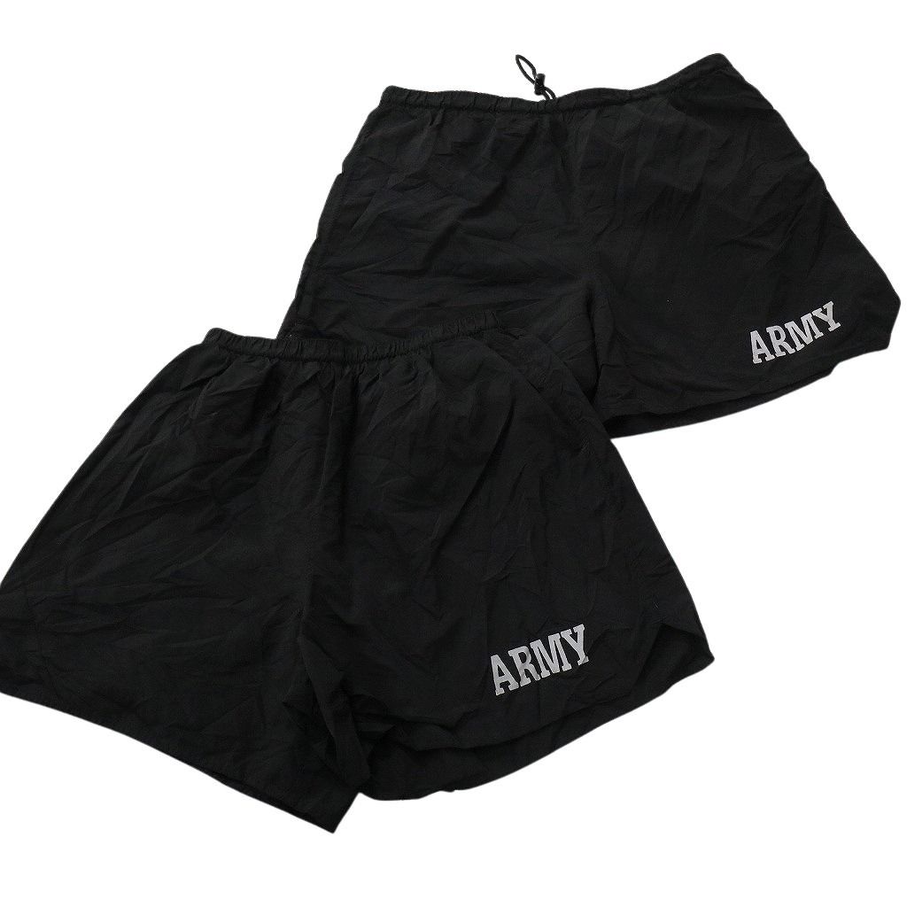 古着卸 まとめ売り ミリタリー ショートパンツ 8枚セット ( メンズ M ) ARMY AIRFORCE NAVY トレーニングパンツ ブラック 中古 古着 NE9215