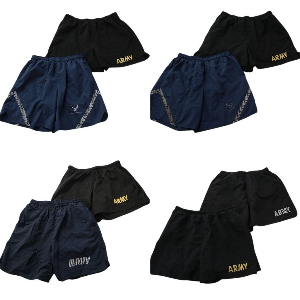 古着卸 まとめ売り ミリタリー ショートパンツ 8枚セット ( メンズ M ) ARMY AIRFORCE NAVY ネイビー トレーニングパンツ 中古 古着 NE9216 14,322円