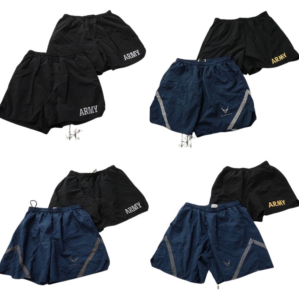 古着卸 まとめ売り ミリタリー ショートパンツ 8枚セット ( メンズ M ) トレーニングパンツ ARMY AIRFORCE 中古 古着 NE9217