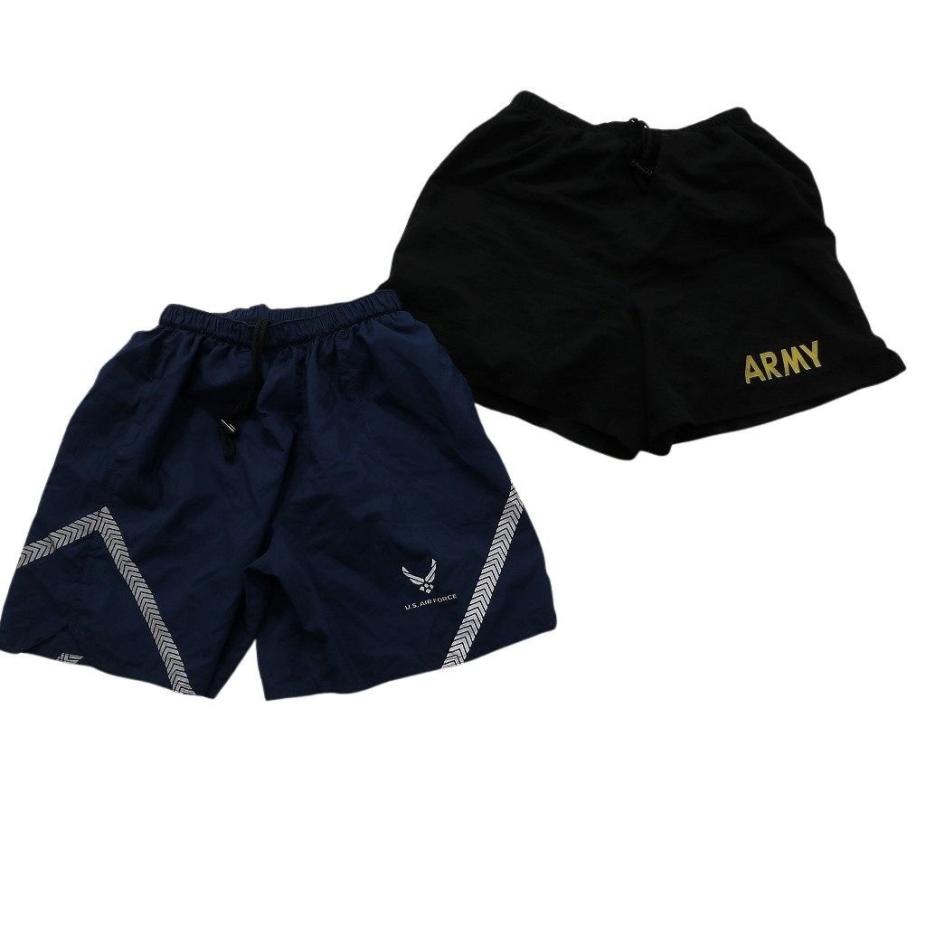 古着卸 まとめ売り ミリタリー ショートパンツ 8枚セット ( メンズ S ) トレーニングパンツ AIRFORCE ARMY 中古 古着 NE9221