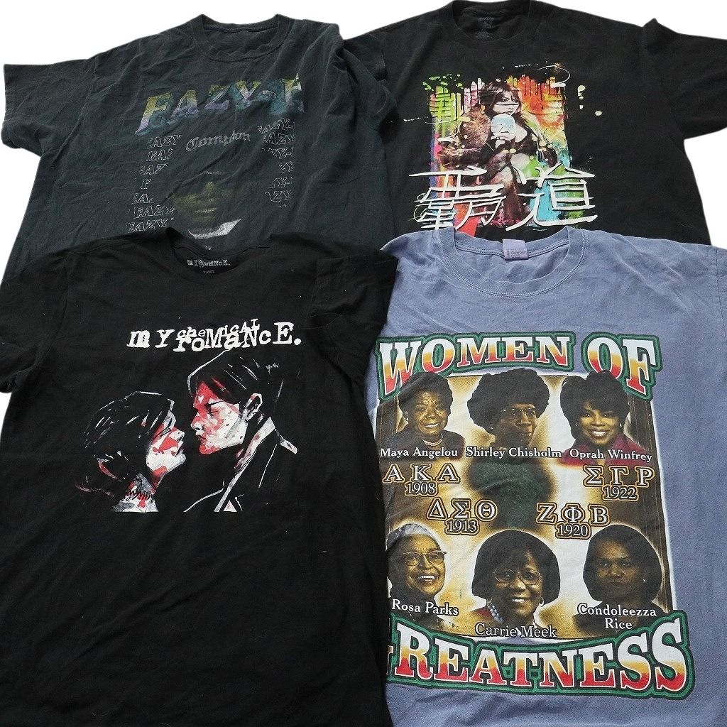 古着卸 まとめ売り 音楽・バンド Tシャツ 16枚セット ( メンズ XL ) ローリングストーンズ ニルヴァーナ ビートルズ 中古 古着 NE9297