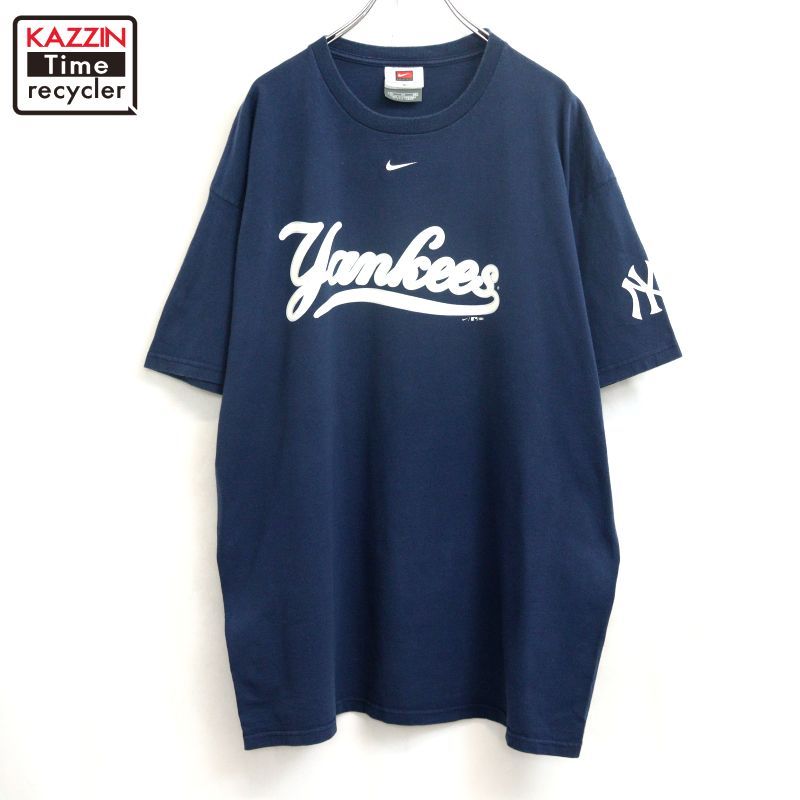 00s USA製 NIKE ヤンキース 半袖Ｔシャツ メンズ 表記XLサイズ