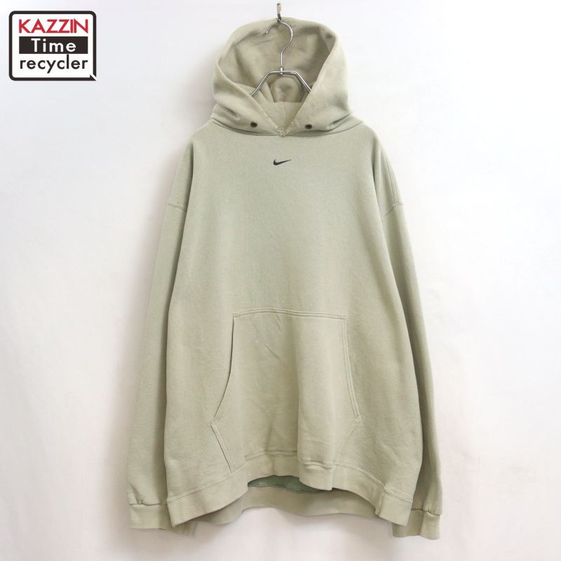 90s USA製 vintage NIKE センタースウォッシュ 襤褸 スウェット パーカー メンズ 表記XLサイズ