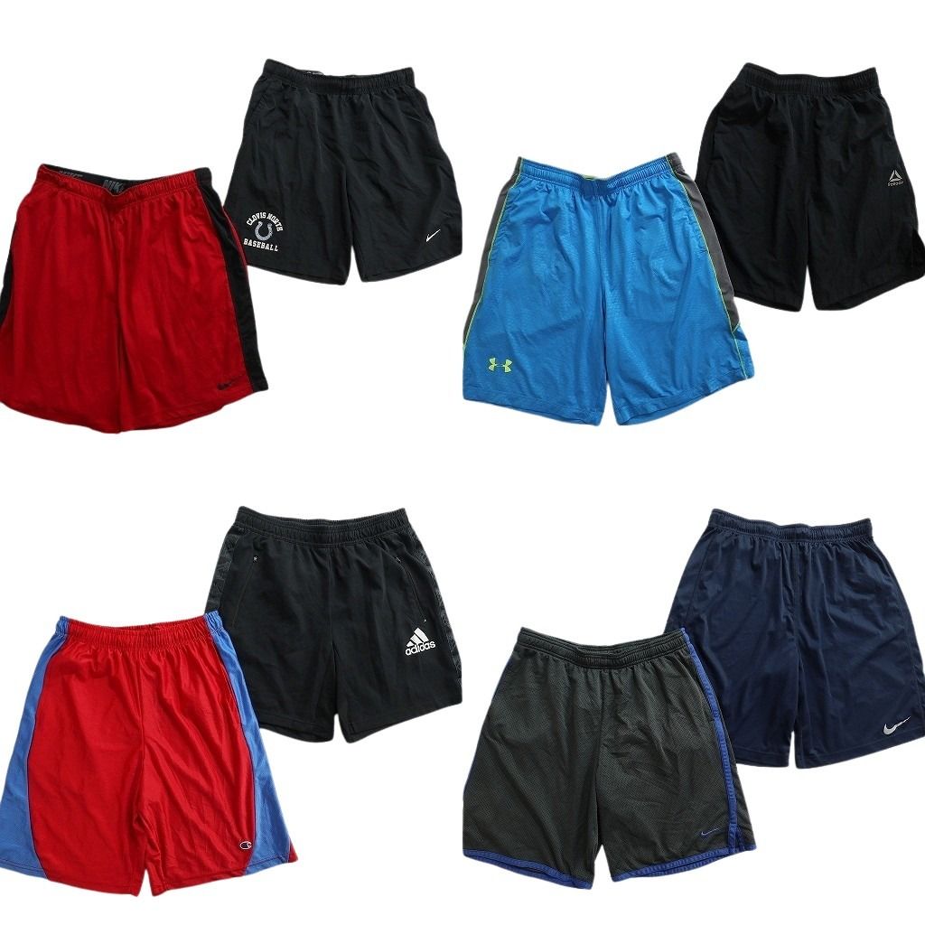 古着卸 まとめ売り ブランドMIX ショートパンツ 8枚セット ( メンズ L ) リーボック チャンピオン ナイキ 中古 古着 NE9342