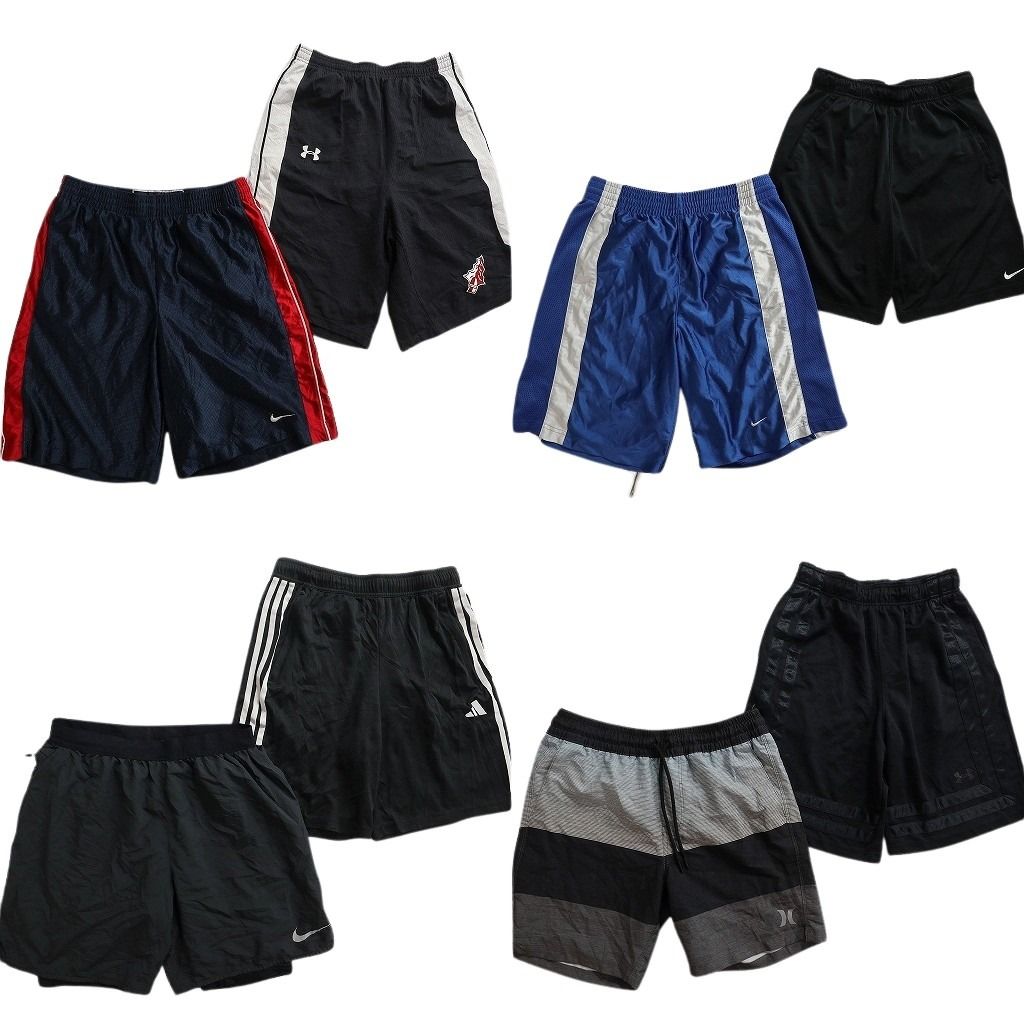 古着卸 まとめ売り ブランドMIX ショートパンツ 8枚セット ( メンズ M ) ナイキ アディダス Hurley 中古 古着 NE9346