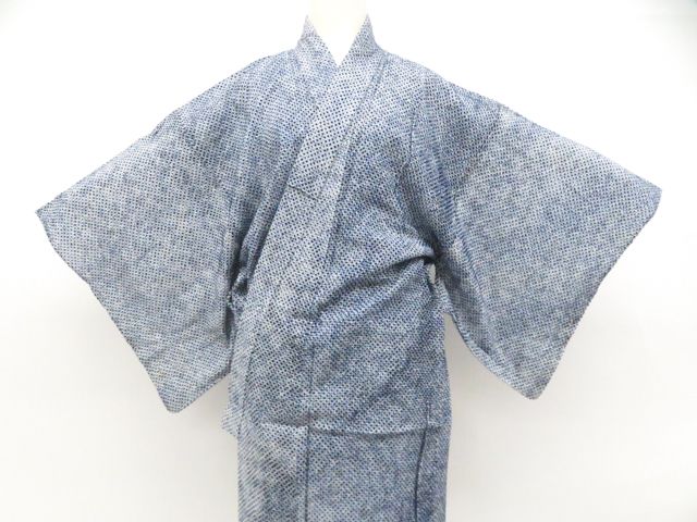 【一輝堂】浴衣 有松絞り 男物 着物 身丈約143cm 裄丈約64cm 26z05-2546