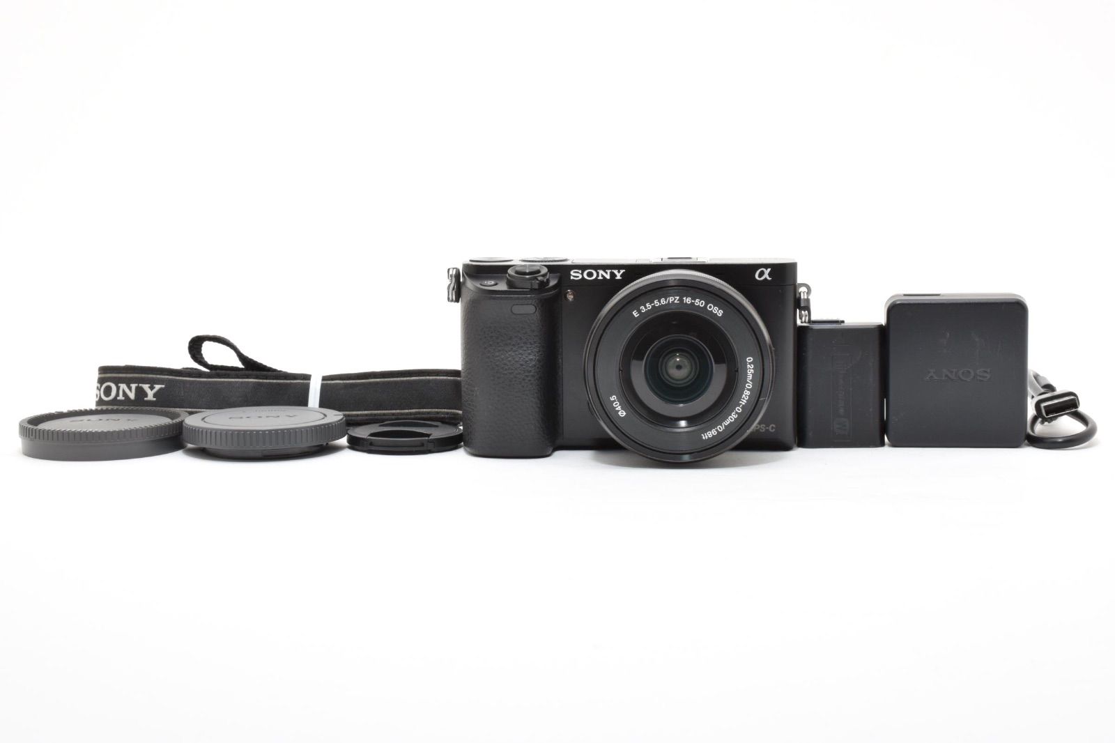 ソニー SONY α6000 パワーズームレンズキット シルバー ショット数6600回