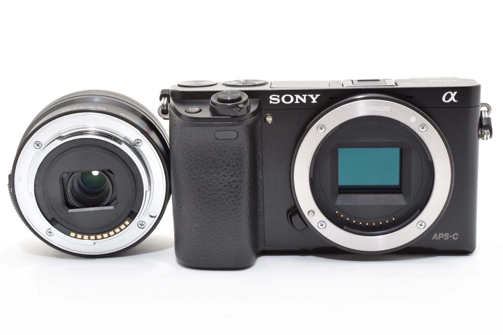 ソニー SONY α6000 パワーズームレンズキット シルバー ショット数6600回