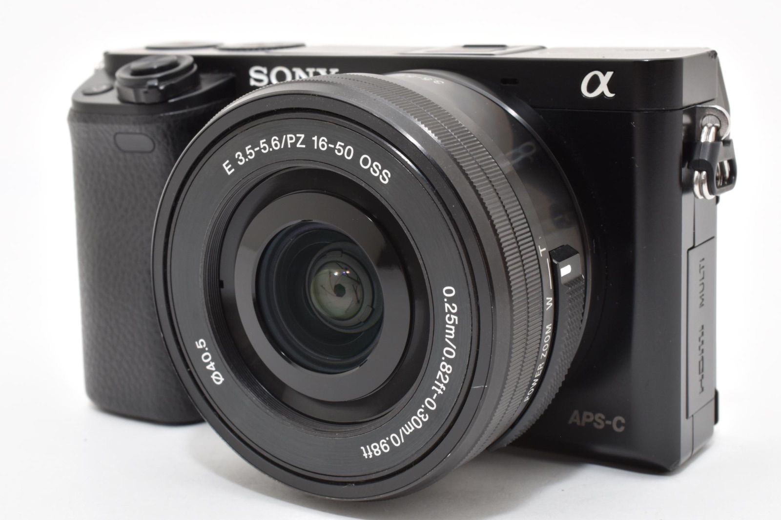 ソニー SONY α6000 パワーズームレンズキット シルバー ショット数6600回