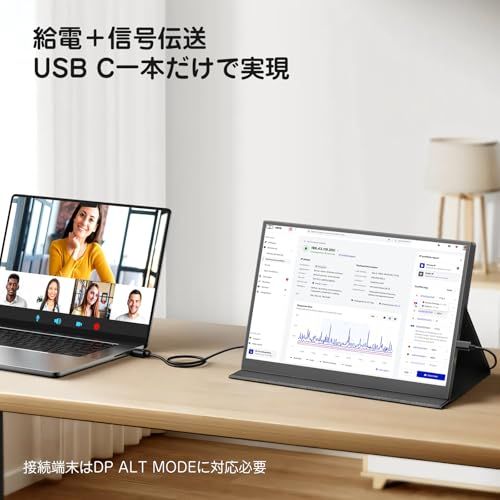【新品】モバイルモニター 13.5インチ 2.5K解像度 モバイルディスプレイ 2560x1600 ポータブルモニター 超軽量545g 高輝度400nits 100％色域 画像比自動適合 HDRモード対応 マグネット保護カバー付き USB T 5cf83003