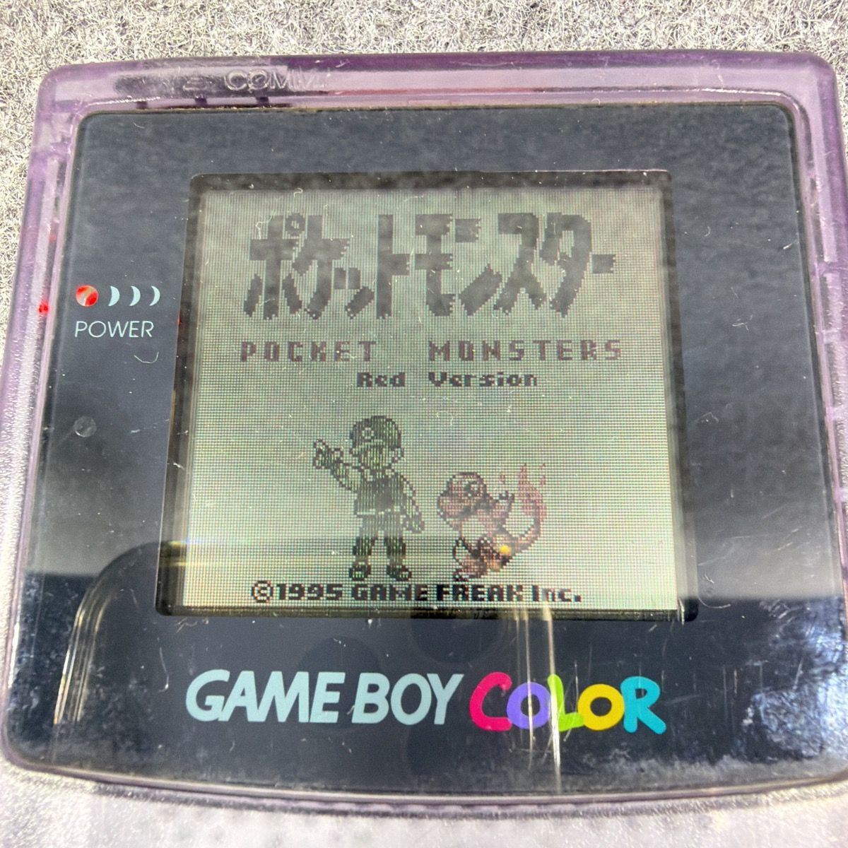 動作確認済】任天堂 ゲームボーイ ポケットモンスター 赤 ポケモン