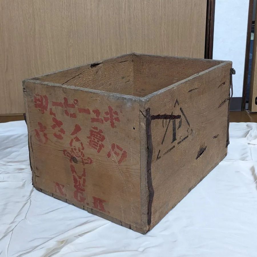 キューピー　アンティーク　木箱　レトロ