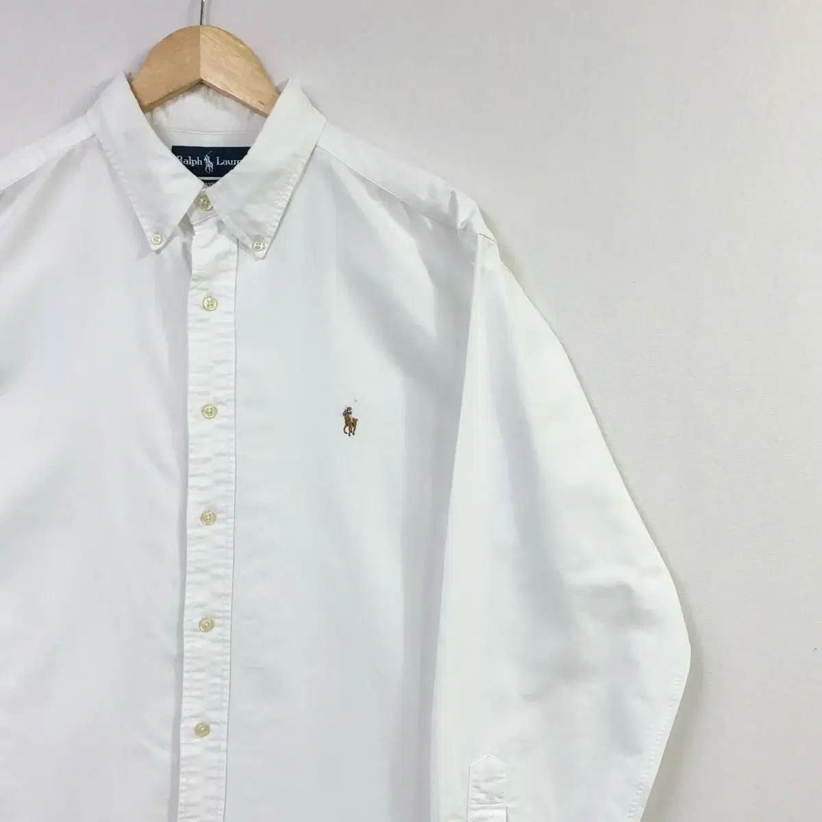 XXL ポロ オックスフォード 白 シャツ
